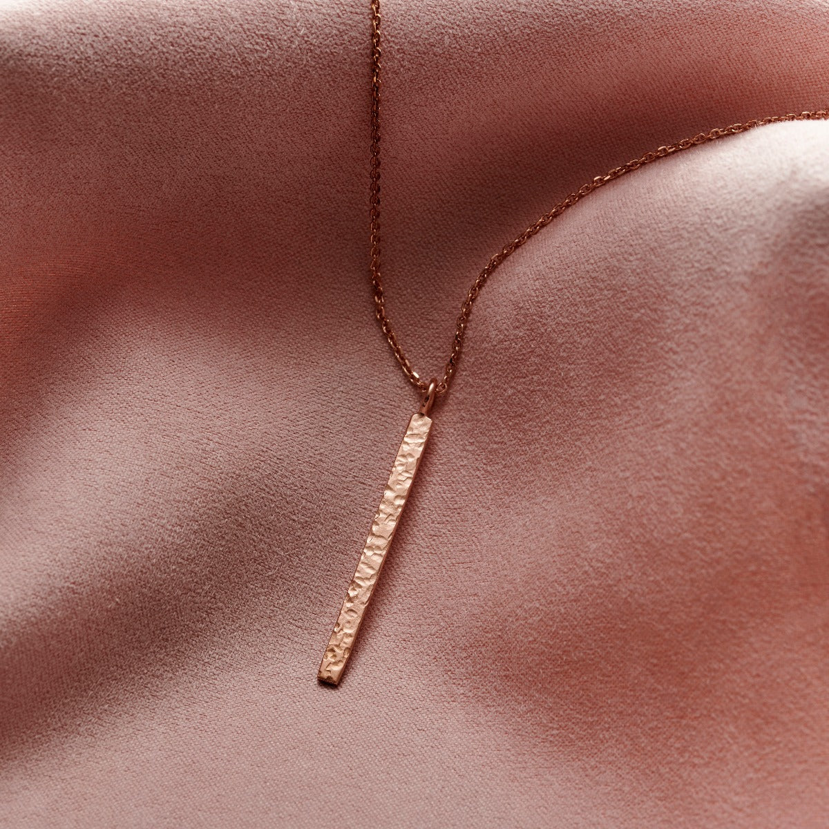 Personalised Textured Bar Necklace