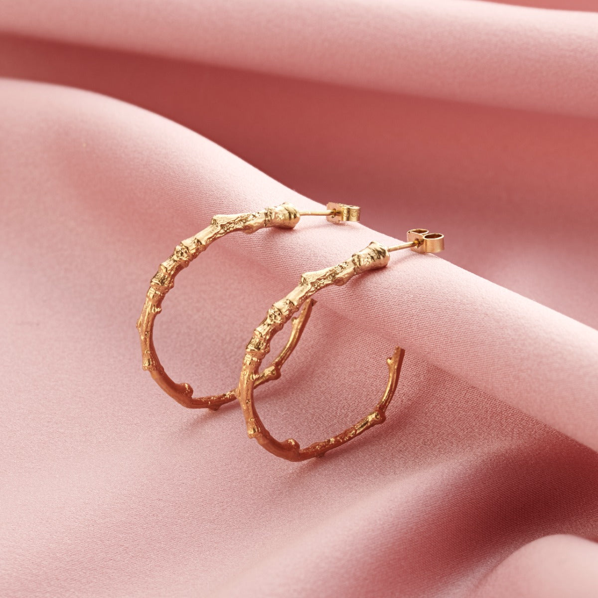 Twig Hoop Earrings