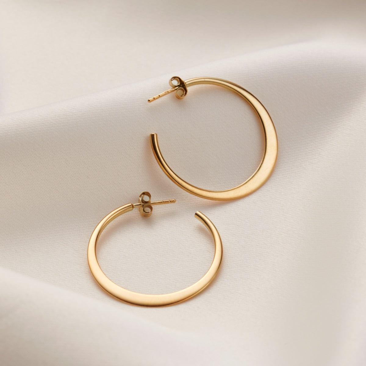 Verse Open Hoop Earrings