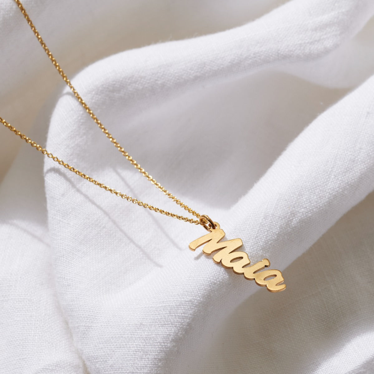 Large Name Charm Necklace