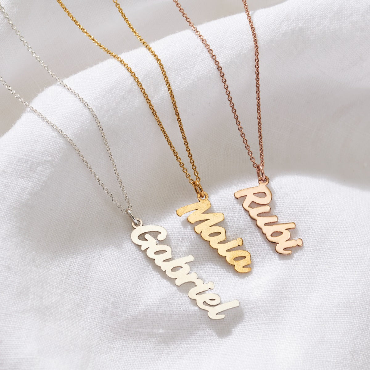 Large Name Charm Necklace