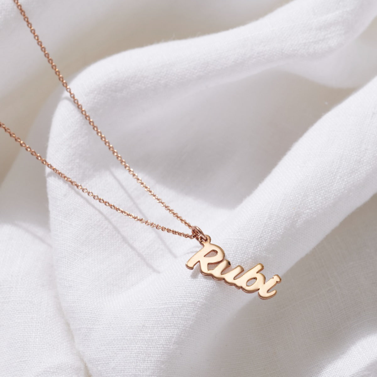 Large Name Charm Necklace