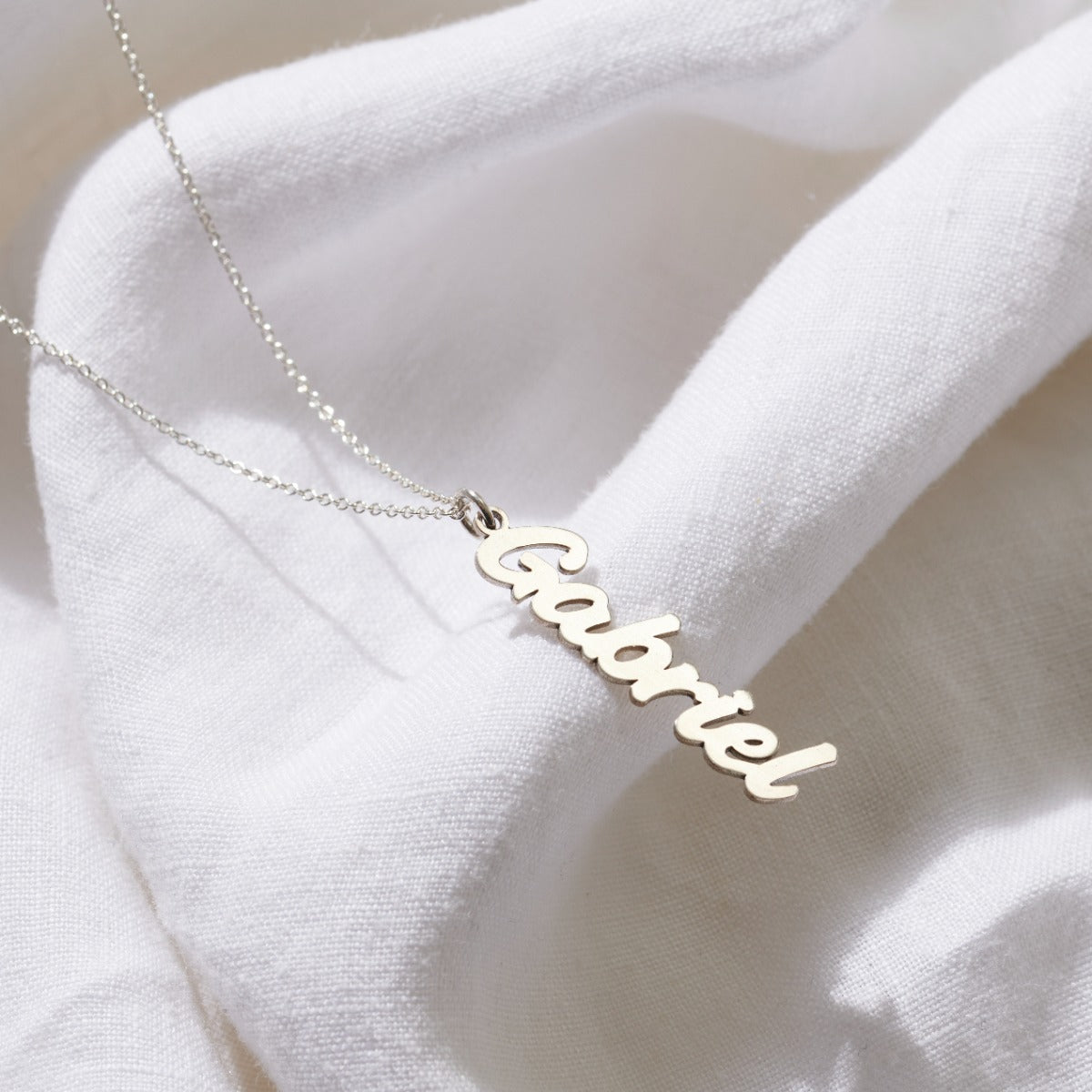 Large Name Charm Necklace