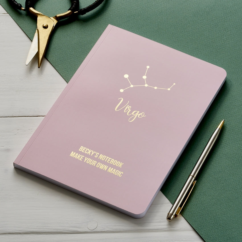 Personalised Star Sign Constellation Notebook