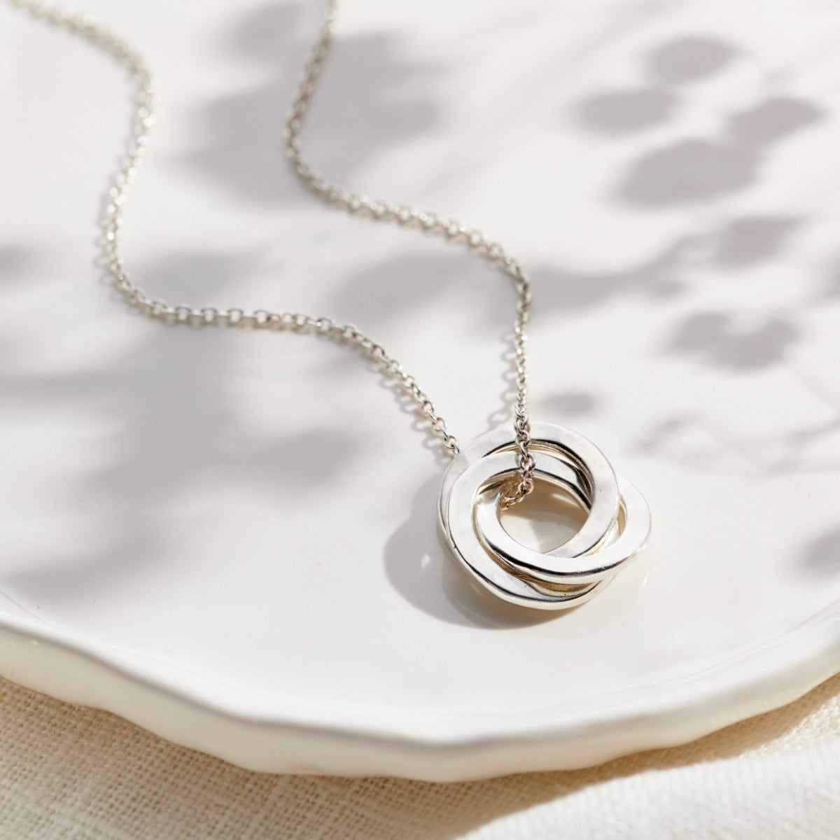 Personalised Mini Russian Ring Wabi-Sabi Necklace