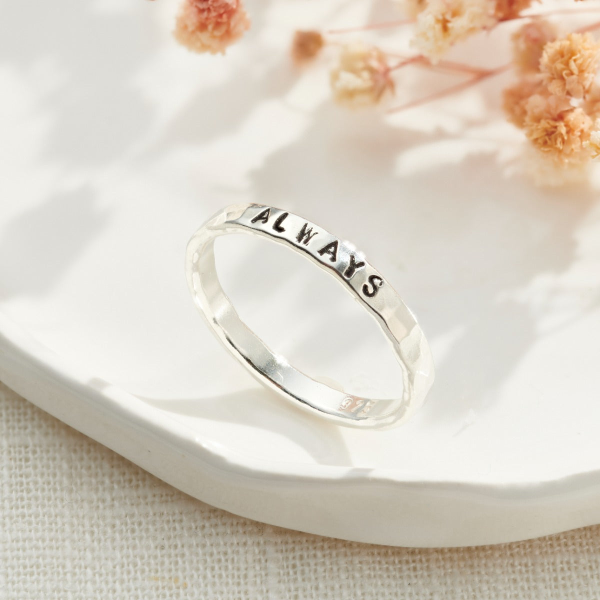 Personalised Wabi-Sabi Stacker Ring