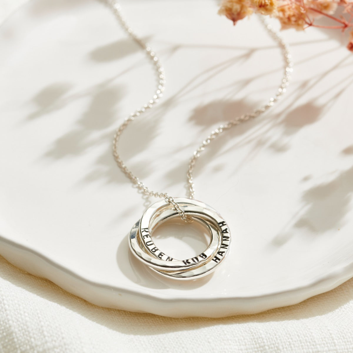 Personalised Wabi-Sabi Russian Ring Necklace