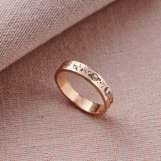 Personalised Love The Earth Ring