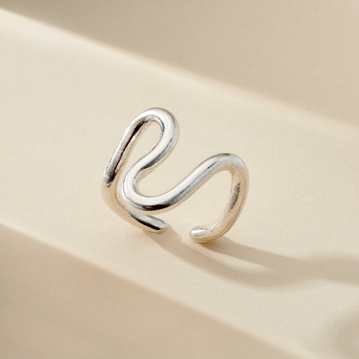 Squiggle Open Ring