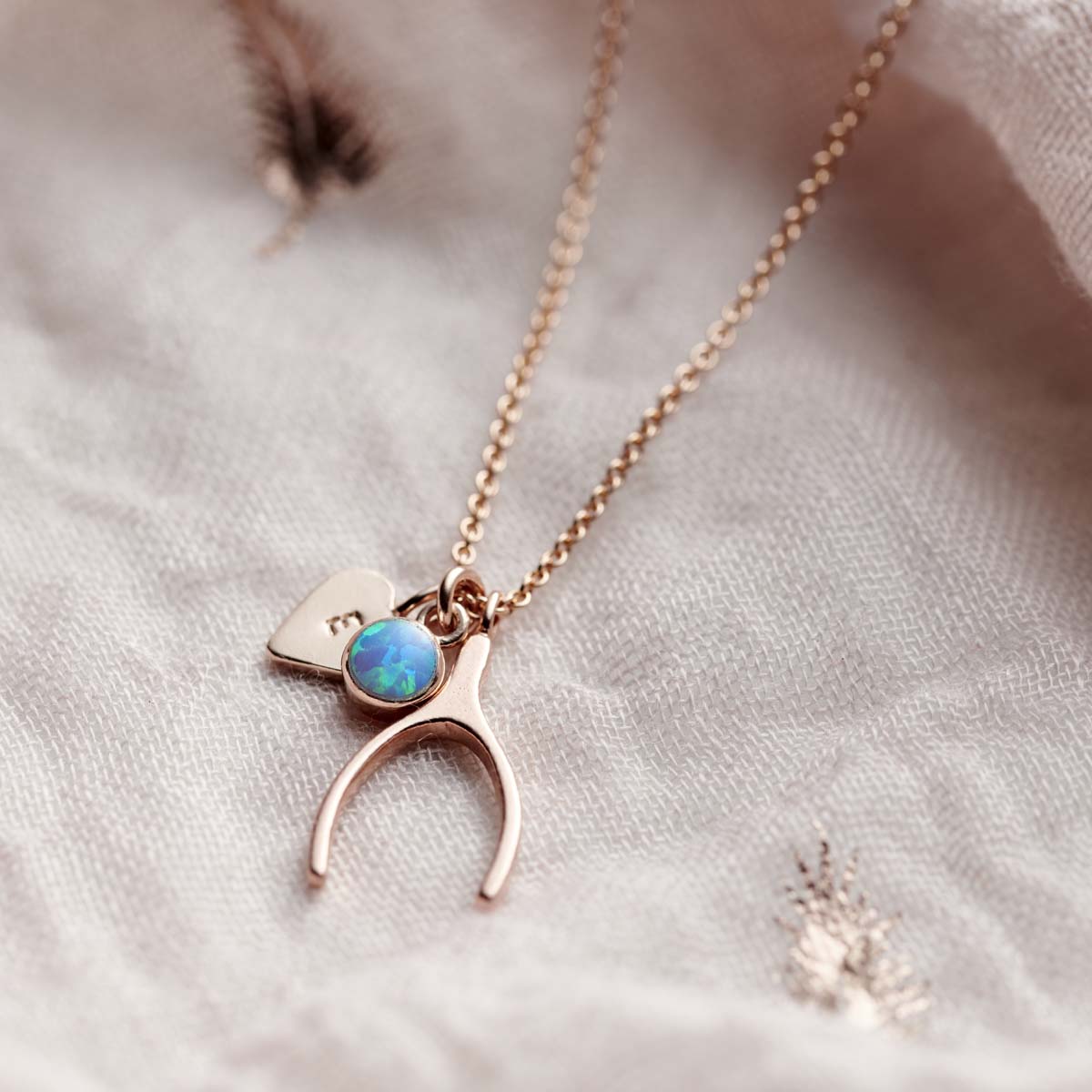 Wishbone Personalised Charm Necklace