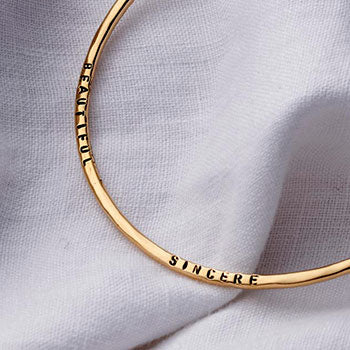 Personalised Word Bangle