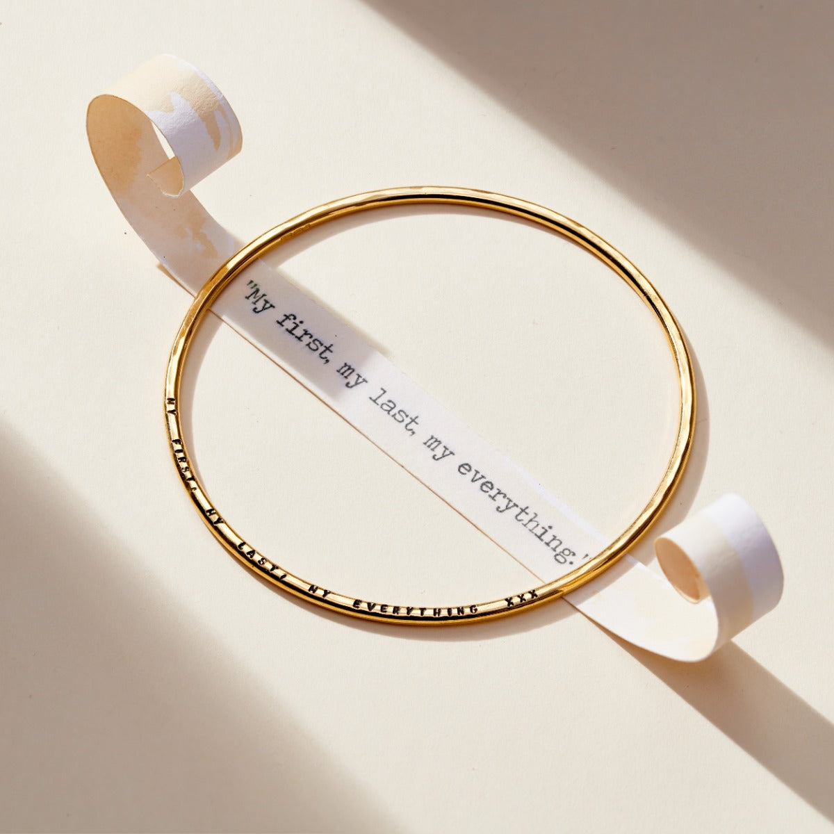 Personalised Message Bangle