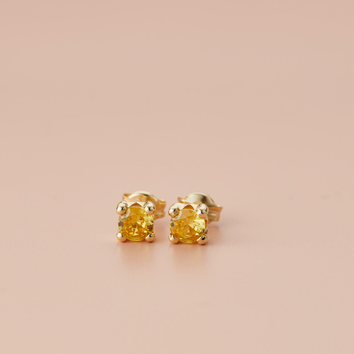 9ct Gold Birthstone Stud Earrings